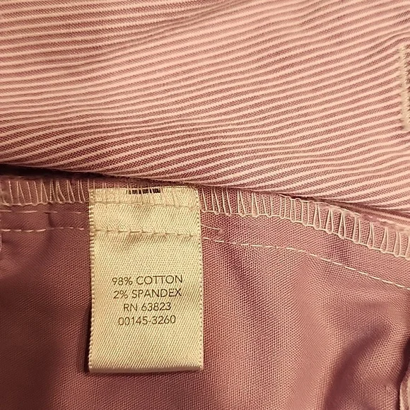 CHRISTOPHER & BANKS Lavender and White Pinstripe Ankle Pants Size 12 Petite - Picture 7 of 12